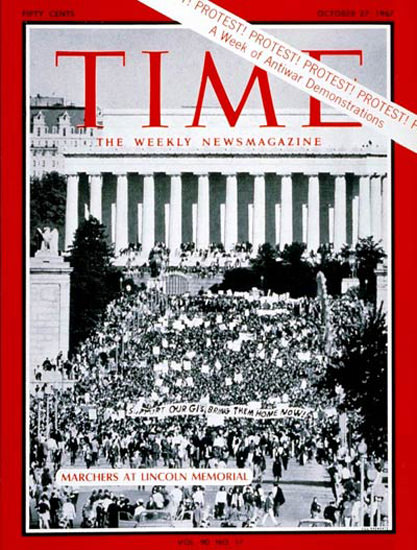 1967-10 Peace Marchers Copyright Time Magazine | Time Magazine Covers 1923-1970