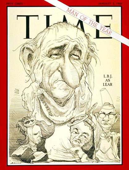 1968-01 Lyndon B Johnson Copyright Time Magazine | Time Magazine Covers 1923-1970