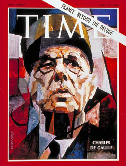 1968-05 Charles DeGaulle France Copyright Time Magazine | Time Magazine Covers 1923-1970