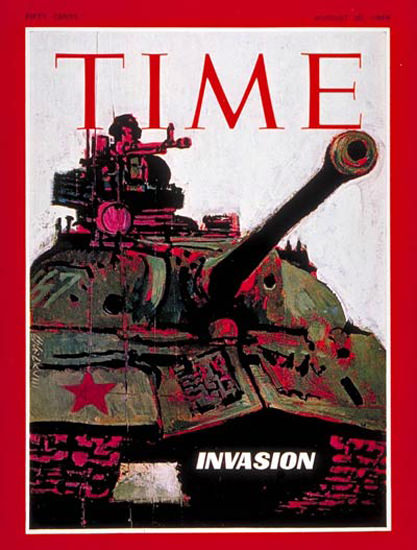 1968-08 Russian Invasion Of Czechoslovakia Copyright Time Magazine | Time Magazine Covers 1923-1970