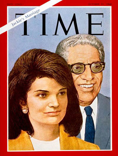 1968-10 Aristotle And Jackie Kennedy Onassis Copyright Time Magazine | Time Magazine Covers 1923-1970