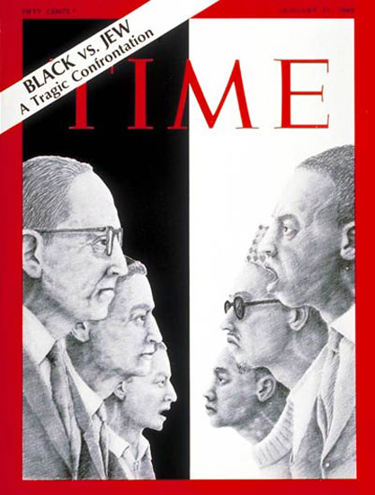 1969-01 Black vs Jew Copyright Time Magazine | Time Magazine Covers 1923-1970