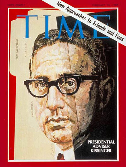 1969-02 Henry Kissinger Copyright Time Magazine | Time Magazine Covers 1923-1970