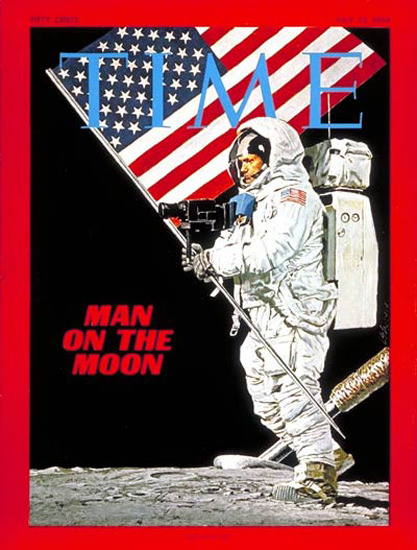 1969-07 Neil Armstrong on the Moon Copyright Time Magazine | Time Magazine Covers 1923-1970