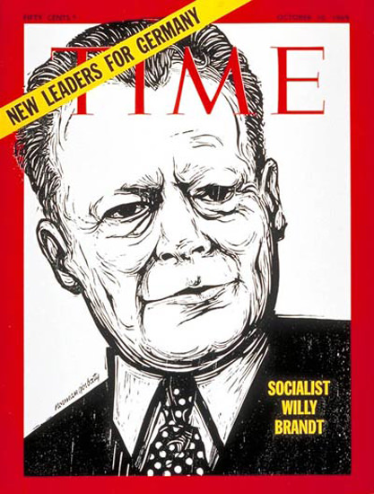 1969-10 Willy Brandt Germany Copyright Time Magazine | Time Magazine Covers 1923-1970