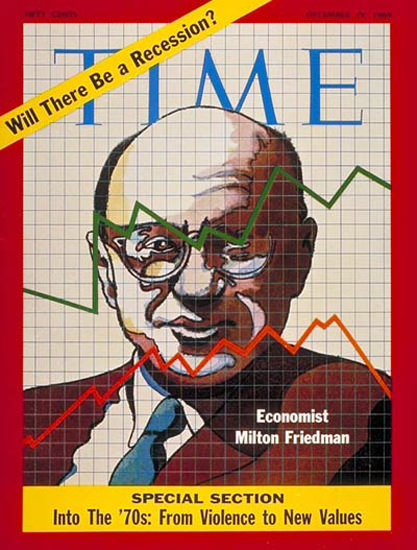 1969-12 Milton Friedman Copyright Time Magazine | Time Magazine Covers 1923-1970