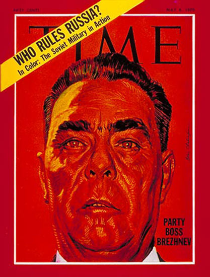 1970-05 Leonid Brezhnev Copyright Time Magazine | Time Magazine Covers 1923-1970