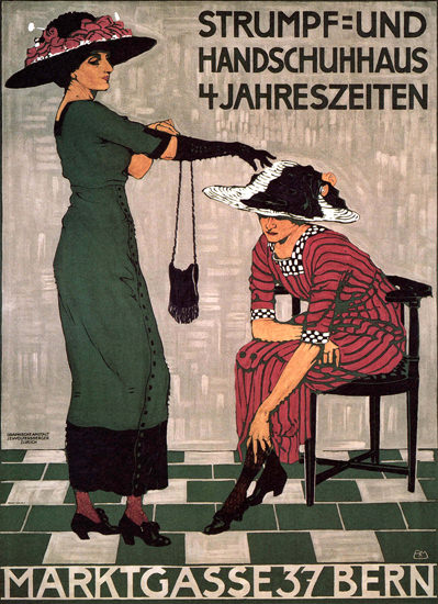 4 Jahreszeiten Strumpf Und Handschuhhaus Bern | Sex Appeal Vintage Ads and Covers 1891-1970