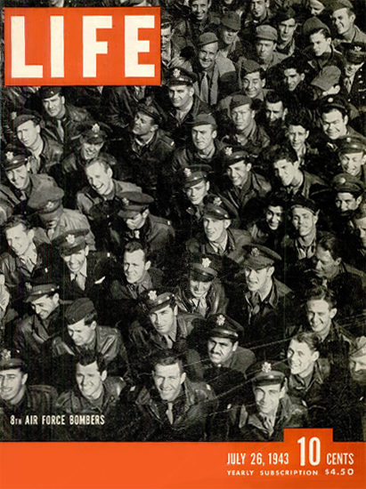 8th Air Force Bombers 26 Jul 1943 Copyright Life Magazine | Life Magazine BW Photo Covers 1936-1970