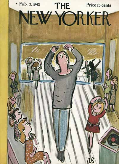 Abe Birnbaum The New Yorker 1945_02_03 Copyright | The New Yorker Graphic Art Covers 1925-1945