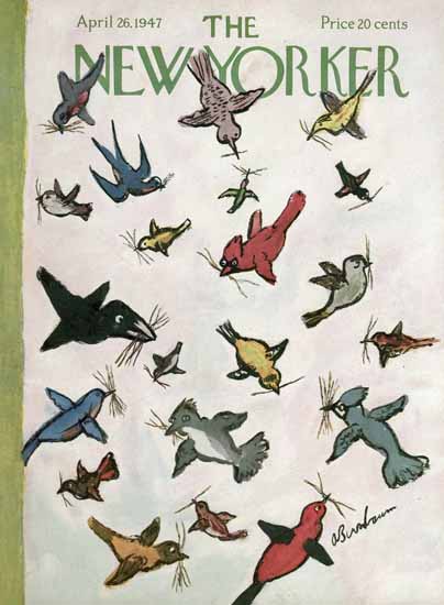 Abe Birnbaum The New Yorker 1947_04_26 Copyright | The New Yorker Graphic Art Covers 1946-1970