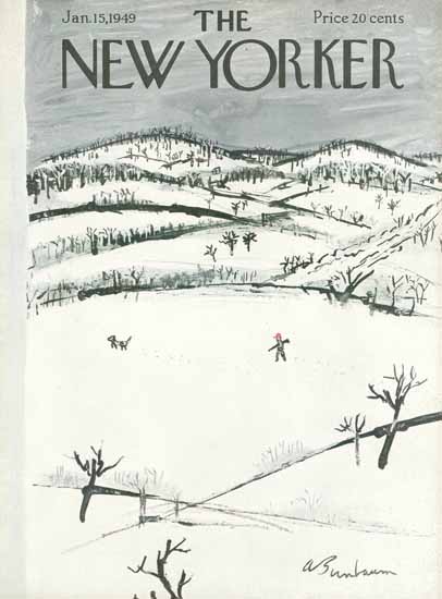 Abe Birnbaum The New Yorker 1949_01_15 Copyright | The New Yorker Graphic Art Covers 1946-1970