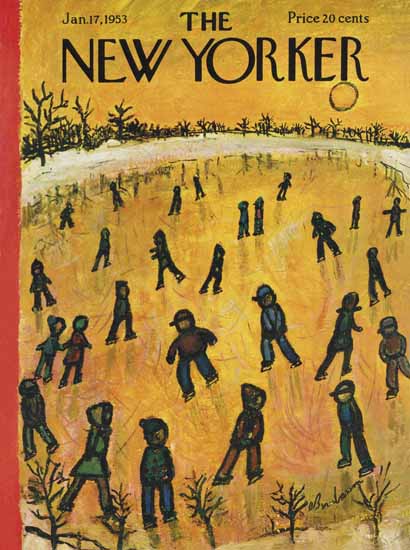 Abe Birnbaum The New Yorker 1953_01_17 Copyright | The New Yorker Graphic Art Covers 1946-1970