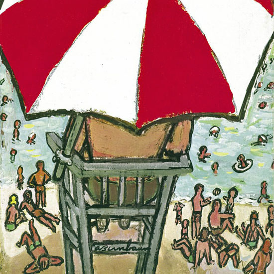 Abe Birnbaum The New Yorker 1953_09_05 Copyright crop | Best of 1950s Ad and Cover Art