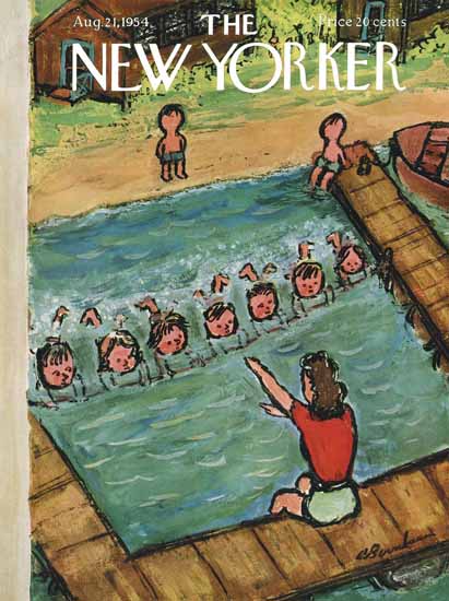 Abe Birnbaum The New Yorker 1954_08_21 Copyright | The New Yorker Graphic Art Covers 1946-1970