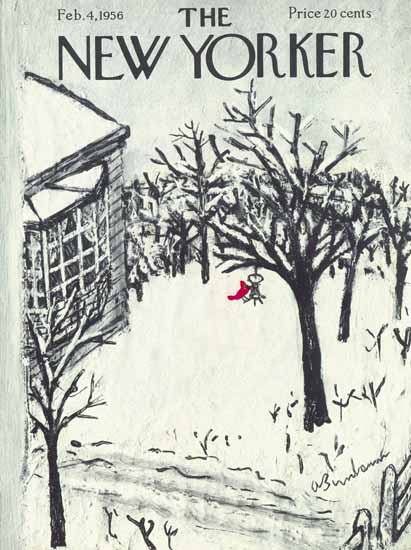 Abe Birnbaum The New Yorker 1956_02_04 Copyright | The New Yorker Graphic Art Covers 1946-1970