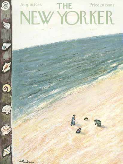 Abe Birnbaum The New Yorker 1956_08_18 Copyright | The New Yorker Graphic Art Covers 1946-1970