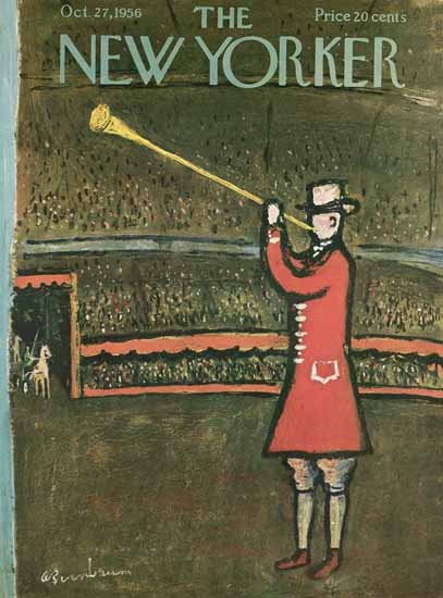 Abe Birnbaum The New Yorker 1956_10_27 Copyright | The New Yorker Graphic Art Covers 1946-1970