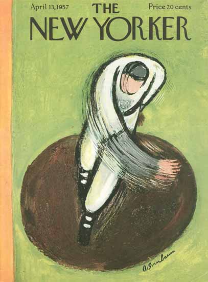 Abe Birnbaum The New Yorker 1957_04_13 Copyright | The New Yorker Graphic Art Covers 1946-1970