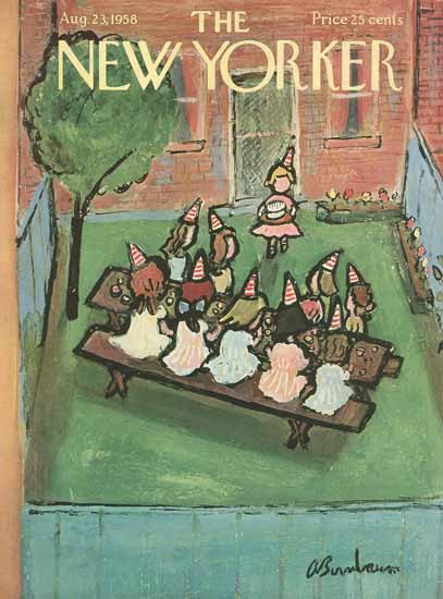 Abe Birnbaum The New Yorker 1958_08_23 Copyright | The New Yorker Graphic Art Covers 1946-1970