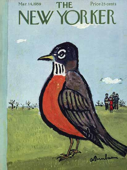 Abe Birnbaum The New Yorker 1959_03_14 Copyright | The New Yorker Graphic Art Covers 1946-1970