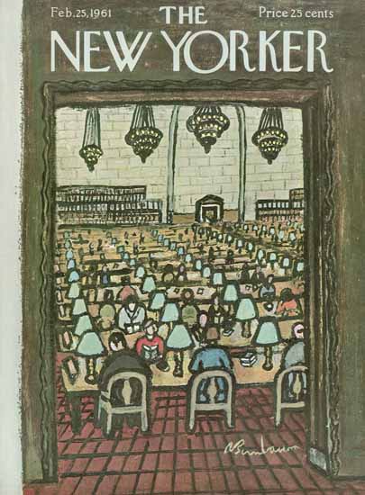 Abe Birnbaum The New Yorker 1961_02_25 Copyright | The New Yorker Graphic Art Covers 1946-1970