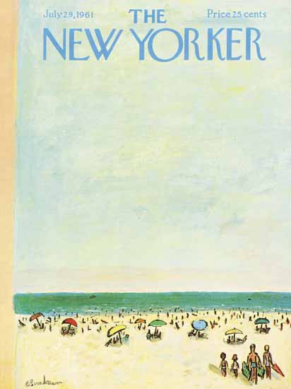 Abe Birnbaum The New Yorker 1961_07_29 Copyright | The New Yorker Graphic Art Covers 1946-1970