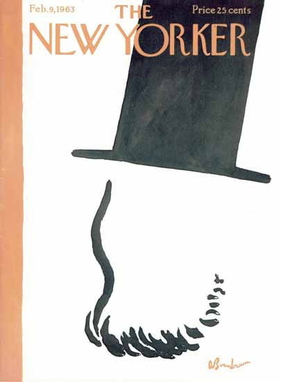 Abe Birnbaum The New Yorker 1963_02_09 Copyright | The New Yorker Graphic Art Covers 1946-1970