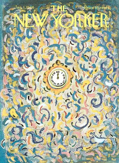 Abe Birnbaum The New Yorker 1966_01_01 Copyright | The New Yorker Graphic Art Covers 1946-1970