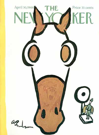 Abe Birnbaum The New Yorker 1966_04_30 Copyright | The New Yorker Graphic Art Covers 1946-1970