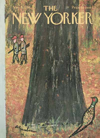 Abe Birnbaum The New Yorker 1966_11_05 Copyright | The New Yorker Graphic Art Covers 1946-1970