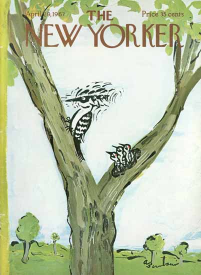 Abe Birnbaum The New Yorker 1967_04_29 Copyright | The New Yorker Graphic Art Covers 1946-1970