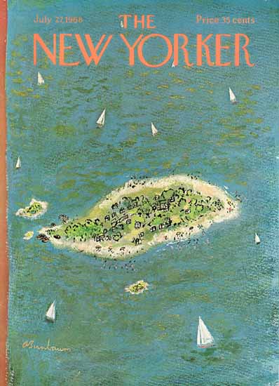 Abe Birnbaum The New Yorker 1968_07_27 Copyright | The New Yorker Graphic Art Covers 1946-1970