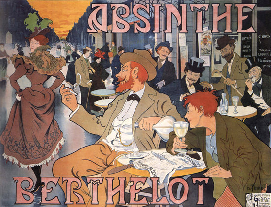 Absinthe Berthelot Thiriet Paris GoffArt France | Sex Appeal Vintage Ads and Covers 1891-1970