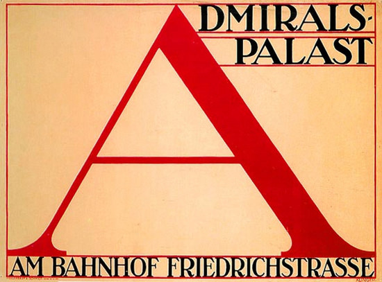 Admirals Palast Friedrichstrasse Berlin 1911 | Vintage Ad and Cover Art 1891-1970