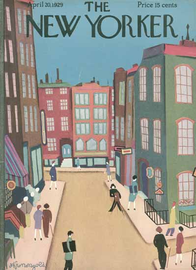 Adolph Kronengold The New Yorker 1929_04_20 Copyright | The New Yorker Graphic Art Covers 1925-1945