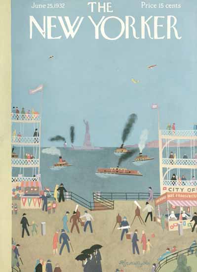 Adolph Kronengold The New Yorker 1932_06_25 Copyright | The New Yorker Graphic Art Covers 1925-1945