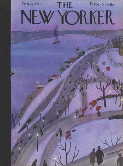 Adolph Kronengold The New Yorker 1937_02_27 Copyright | The New Yorker Graphic Art Covers 1925-1945