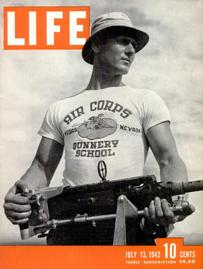 Air Corps Gunnery School 13 Jul 1942 Copyright Life Magazine | Life Magazine BW Photo Covers 1936-1970