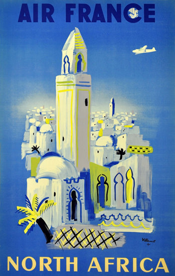 Air France North Africa 1946 | Vintage Travel Posters 1891-1970