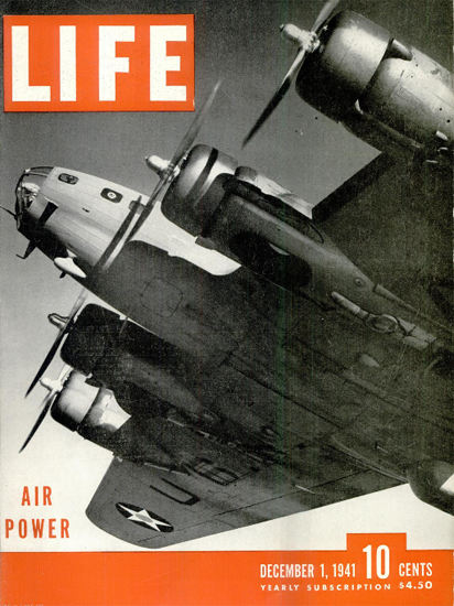 Air Power 1 Dec 1941 Copyright Life Magazine | Life Magazine BW Photo Covers 1936-1970