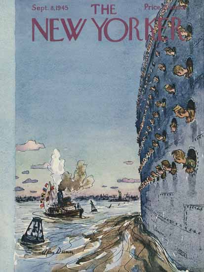 Alan Dunn The New Yorker 1945_09_08 Copyright | The New Yorker Graphic Art Covers 1925-1945