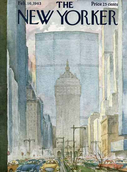 Alan Dunn The New Yorker 1963_02_16 Copyright | The New Yorker Graphic Art Covers 1946-1970