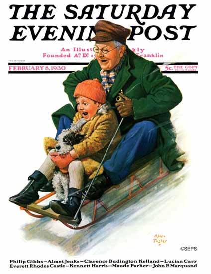 Alan Foster Cover Artist Saturday Evening Post 1930_02_08 | The Saturday Evening Post Graphic Art Covers 1892-1930