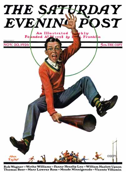 Alan Foster Saturday Evening Post Football 1926_11_20 | The Saturday Evening Post Graphic Art Covers 1892-1930