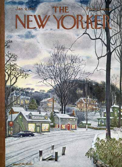 Albert Hubbell The New Yorker 1965_01_09 Copyright | The New Yorker Graphic Art Covers 1946-1970