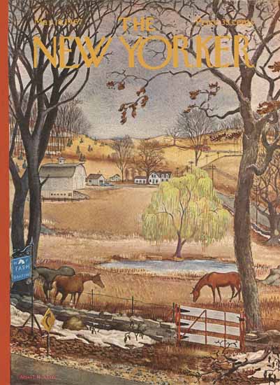 Albert Hubbell The New Yorker 1967_03_18 Copyright | The New Yorker Graphic Art Covers 1946-1970