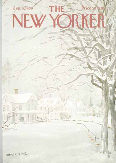 Albert Hubbell The New Yorker 1969_01_04 Copyright | The New Yorker Graphic Art Covers 1946-1970