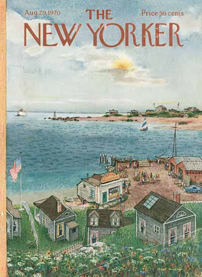 Albert Hubbell The New Yorker 1970_08_29 Copyright | The New Yorker Graphic Art Covers 1946-1970