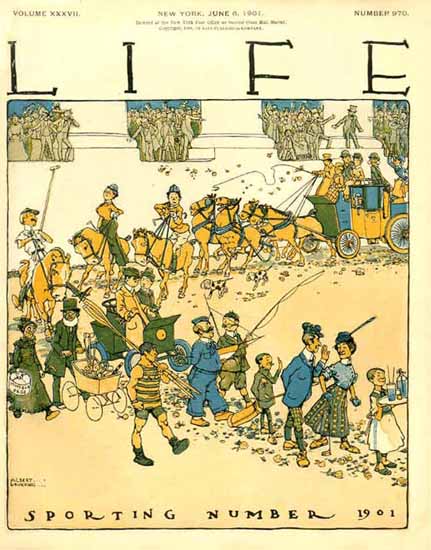 Albert Levering Life Humor Magazine 1901-06-06 Copyright | Life Magazine Graphic Art Covers 1891-1936